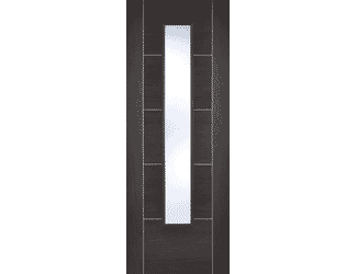 Vancouver Dark Grey Glazed Laminate Internal Doors