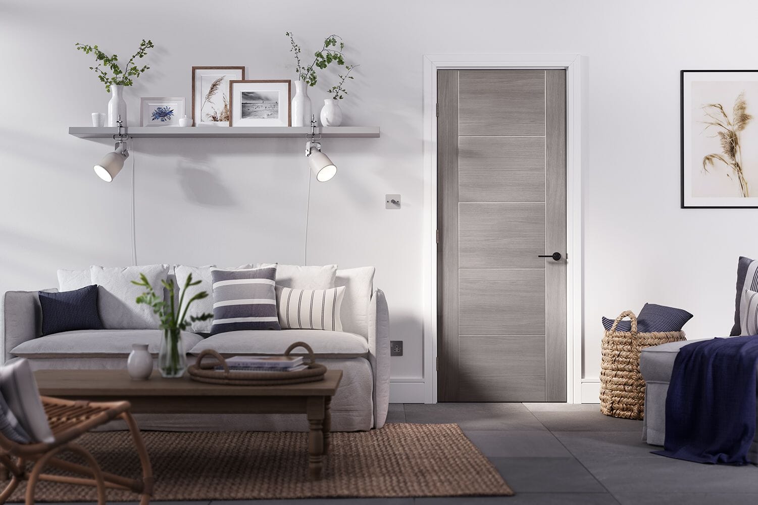 Vancouver Light Grey Laminate Internal Doors
