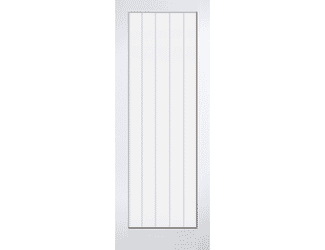 Textured Vertical 1L White Internal Doors