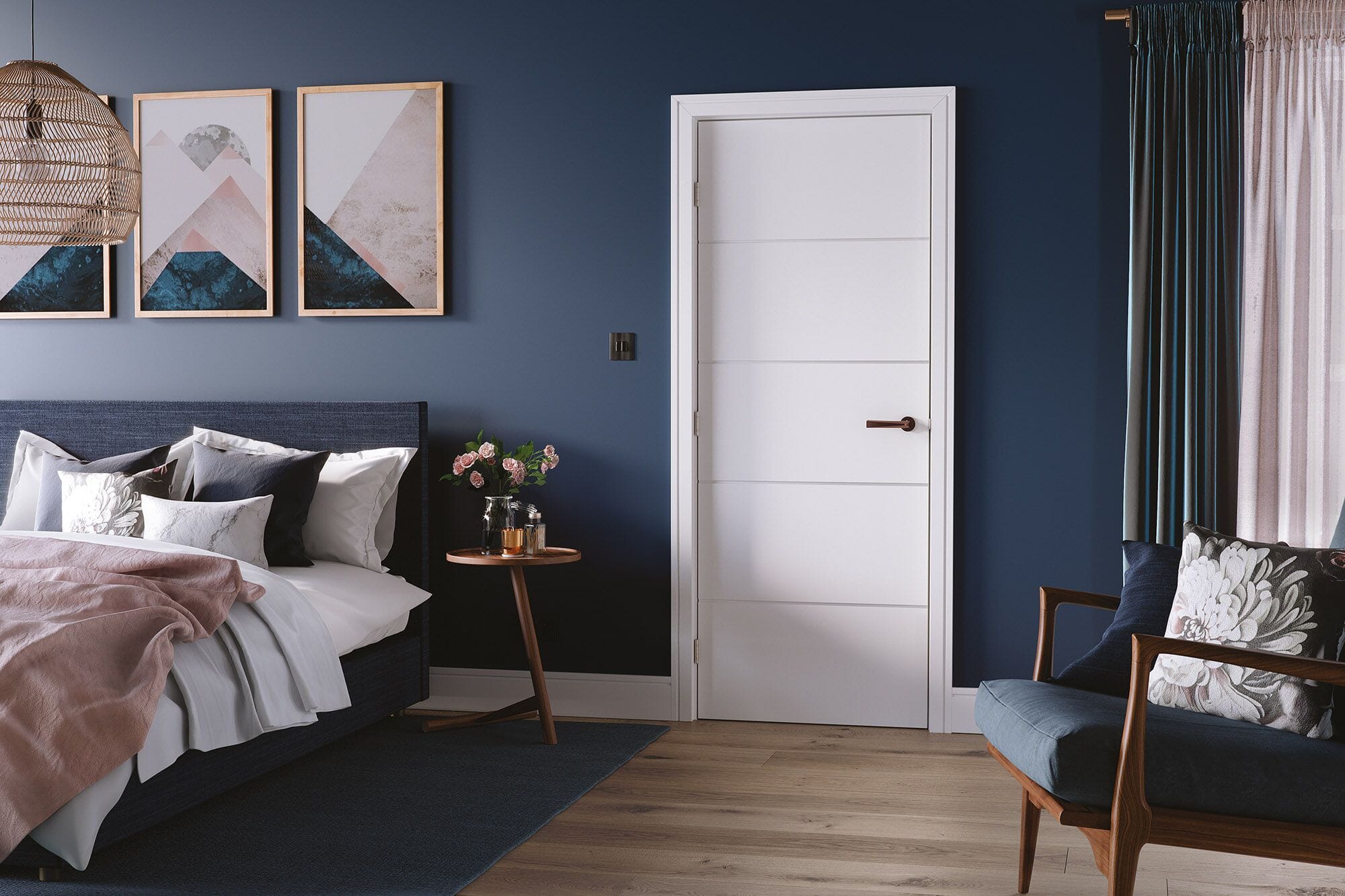 Horizontal Four Line Internal Doors