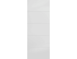 White Horizontal Four Line Internal Doors
