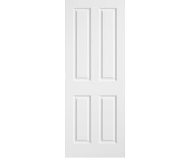 Textured 4 Panel White Primed Moulded Internal Doors
