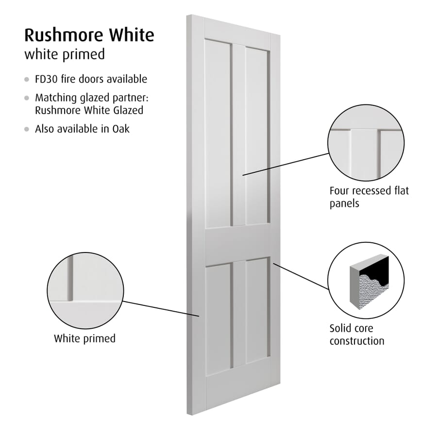 White Rushmore Door