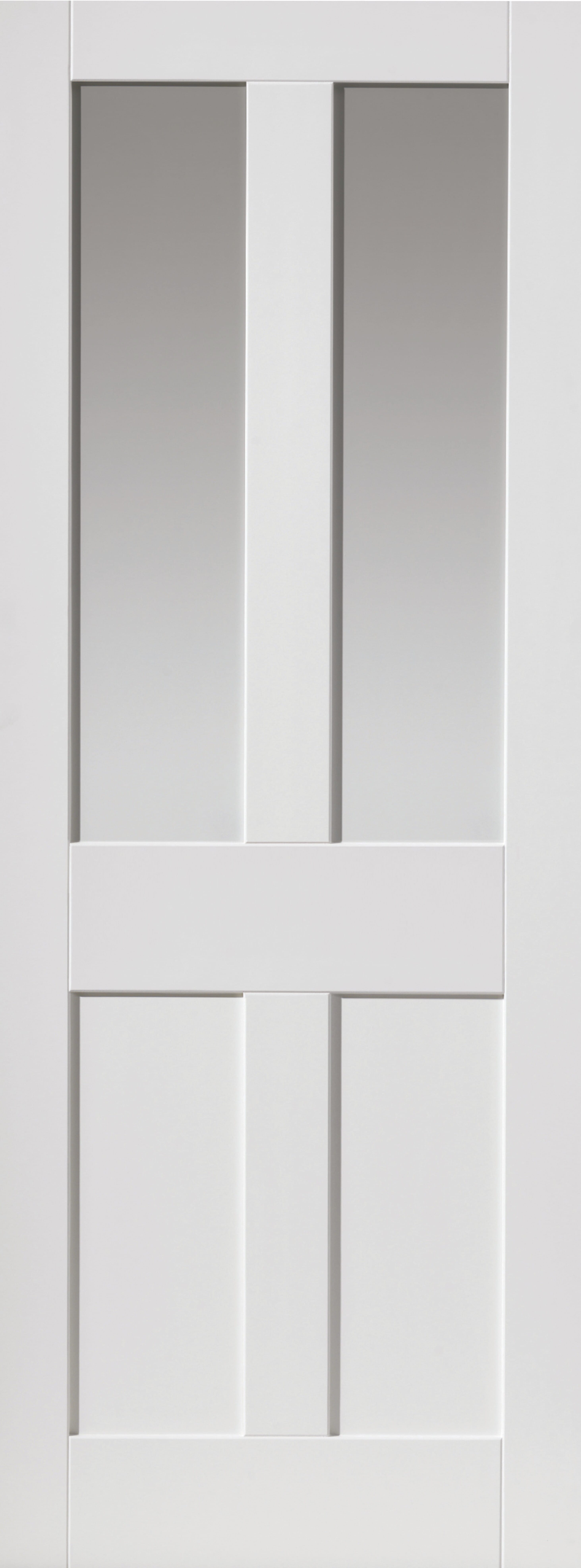 White Rushmore Clear Glass Internal Doors