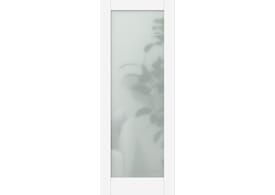 813x2032x35mm Shaker Glazed White - Frosted