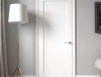 White Shaker 1 Panel