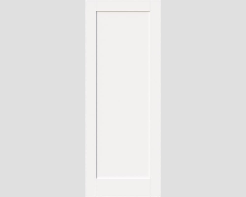 1981 x 610 x 35mm (24") White Shaker 1 Panel Internal Doors