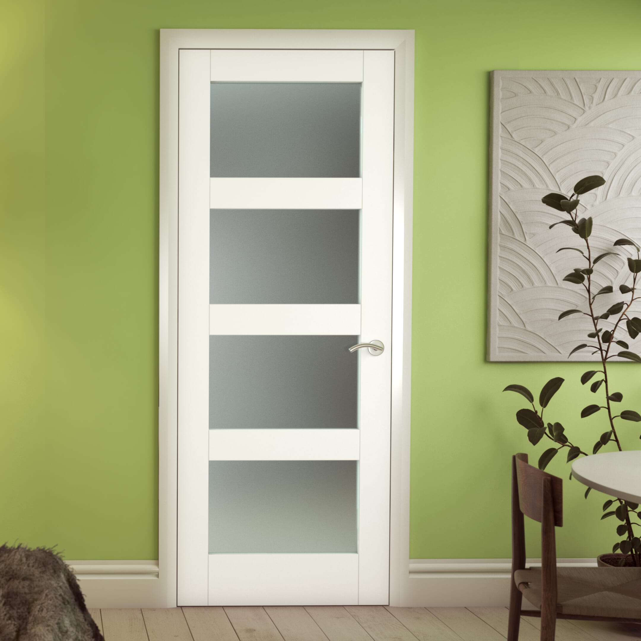 White Shaker 4L Frosted Glass