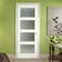 White Primed Shaker 4 Lite Frosted Glazed