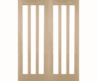 Aston Glazed Oak Rebated Internal Door Pairs