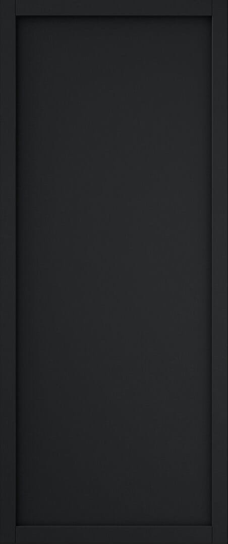 Slimline Black Shaker 1 Panel Internal Doors