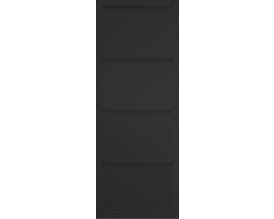 Slimline Black Shaker 4 Panel Internal Doors