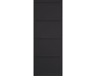 Slimline Black Shaker 4 Panel Internal Doors