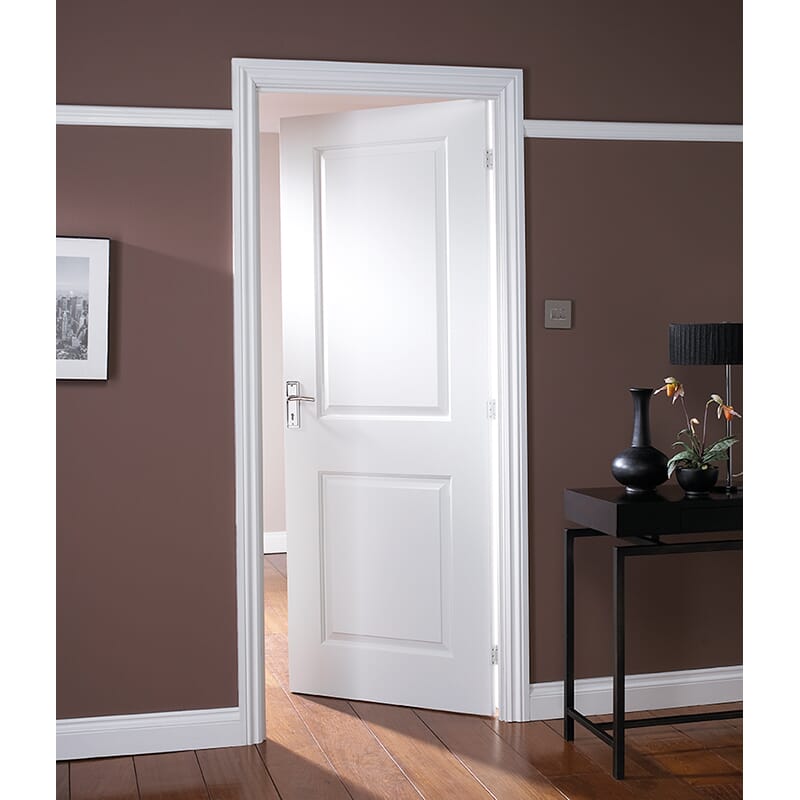 Cambridge White Primed 2 Panel Internal Door