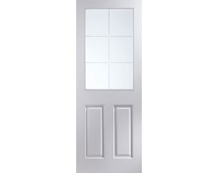 Cambridge White Primed 6 Light Etch Glazed Internal Door