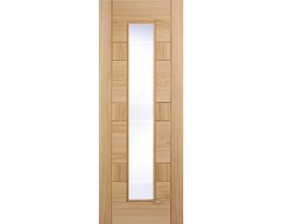 Edmonton Oak - Clear Glazed Internal Doors