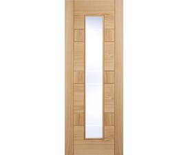 Edmonton Oak - Clear Glazed Prefinished Internal Doors
