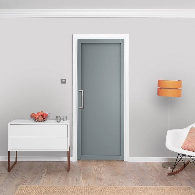 Slimline Grey Shaker 1 Panel Interior Door