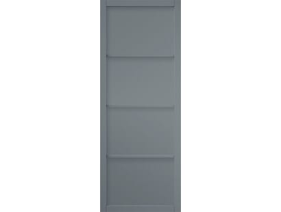 Slimline Grey Shaker 4 Panel Interior Door Image