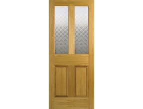 Malton Oak Screenprint Glazed Internal Doors