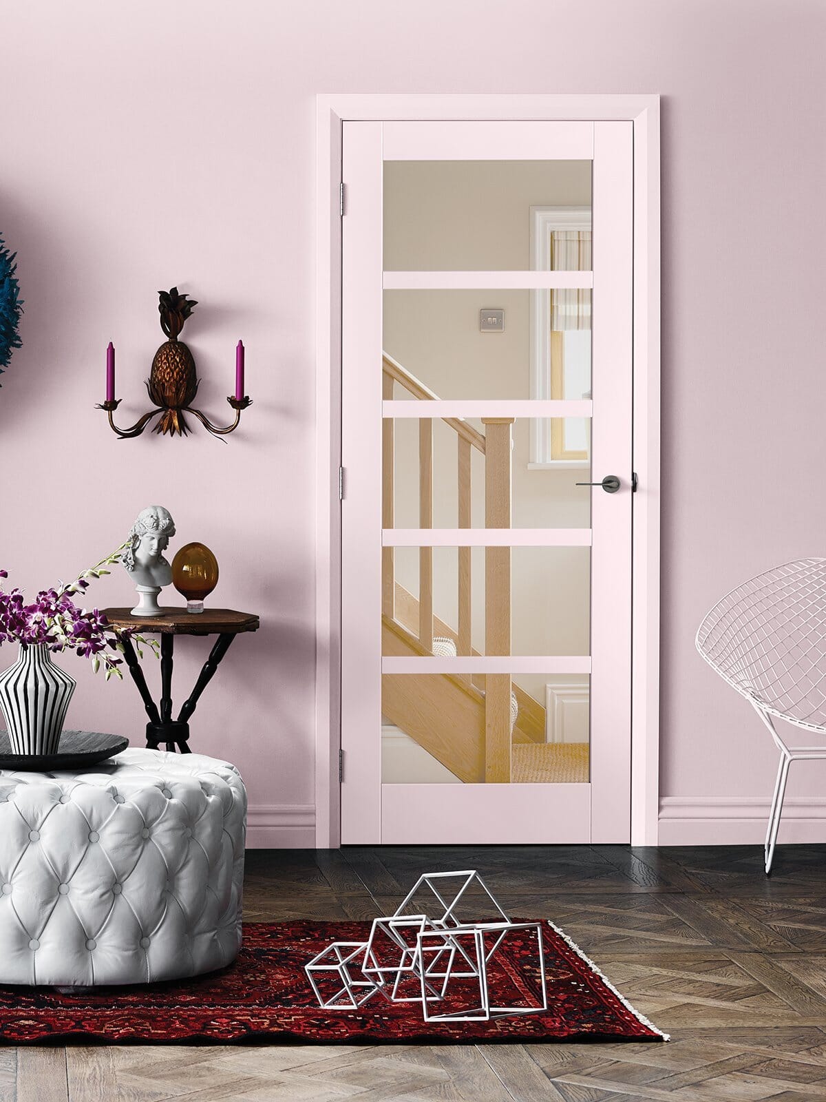 Moda White Clear Glazed Customisable Internal Door