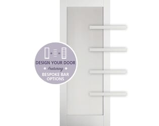 Moda White Clear Glazed Customisable Internal Door