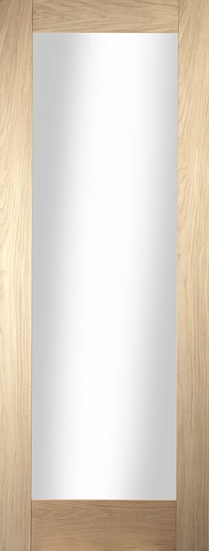Shaker 1 Light Obscure Glazed Oak Internal Doors
