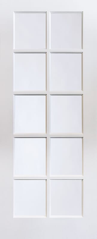 Shaker 10 Light Clear Glazed Interior Door