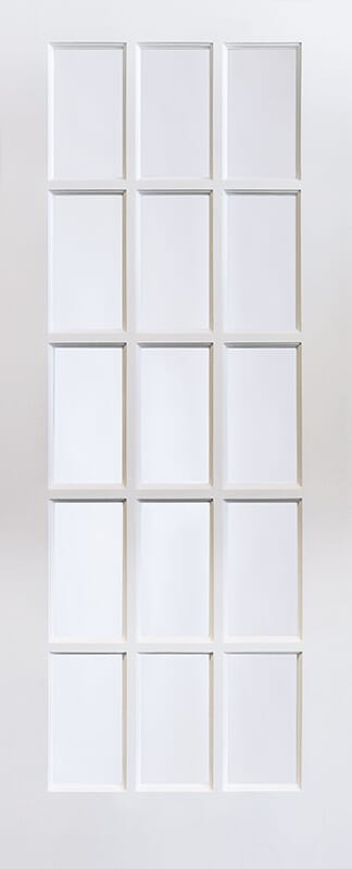 Shaker 15 Light Clear Glazed Interior Door