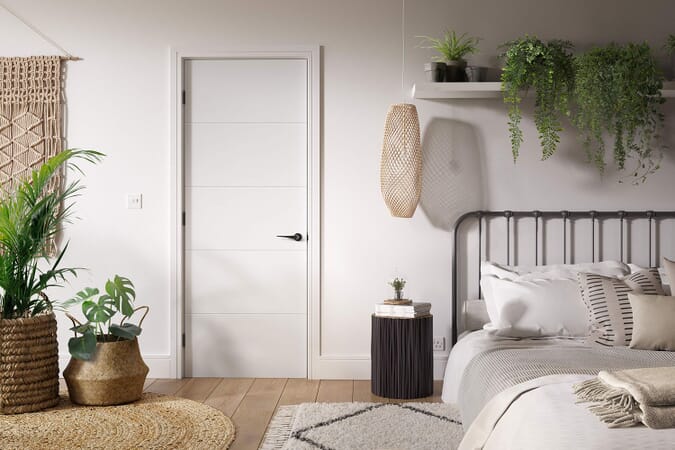 2040 x 926 x 40mm Santandor White  Internal Door