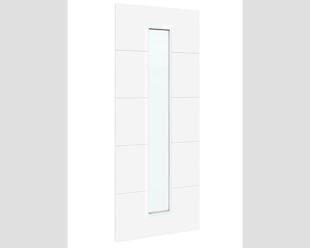 1981 x 838 x 35mm (33") Orta 1L Clear Glazed White Prefinished Internal Doors