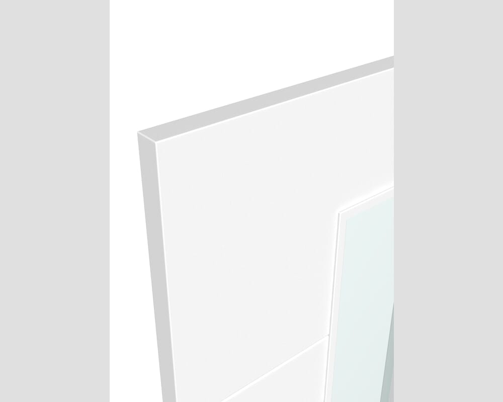 1981 x 838 x 35mm (33") Orta 1L Clear Glazed White Prefinished Internal Doors