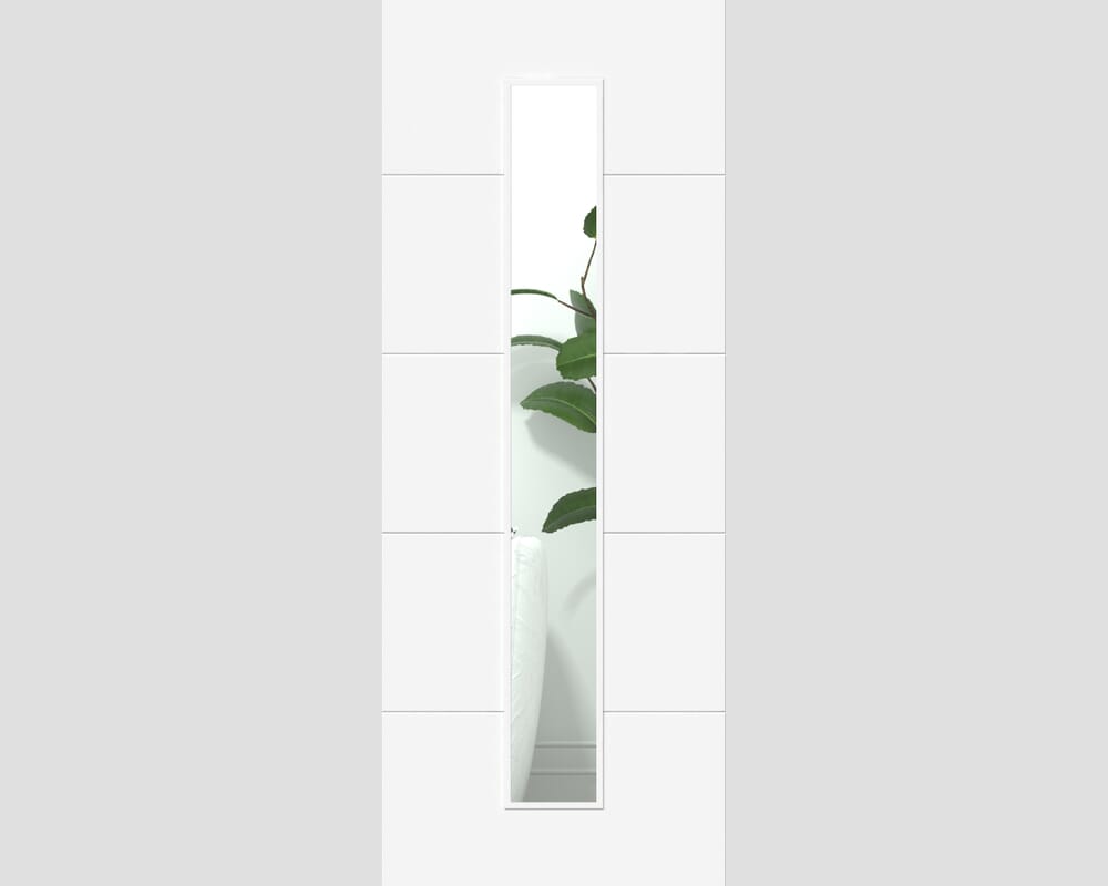 1981 x 838 x 35mm (33") Orta 1L Clear Glazed White Prefinished Internal Doors