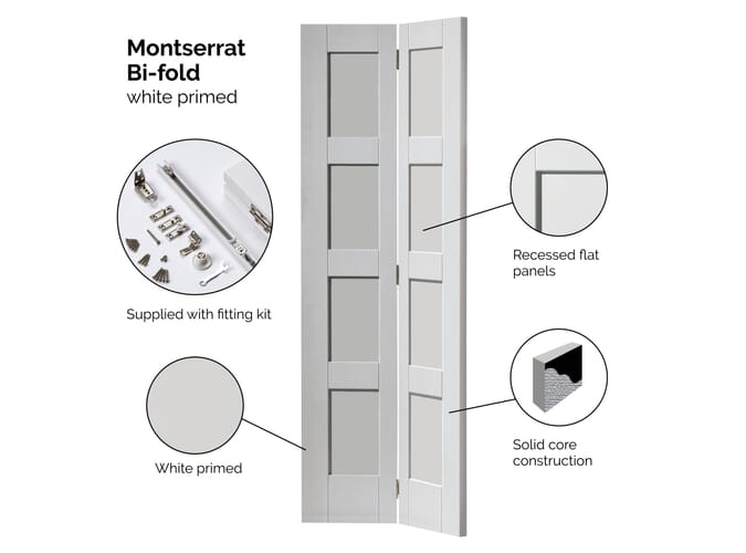 White Montserrat Bi-Fold 