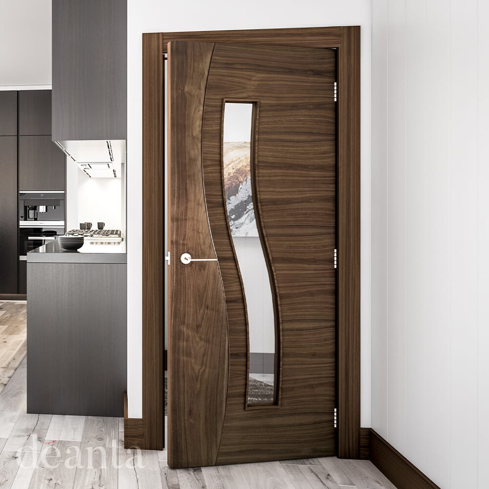Cadiz Glazed Walnut Door - Prefinished