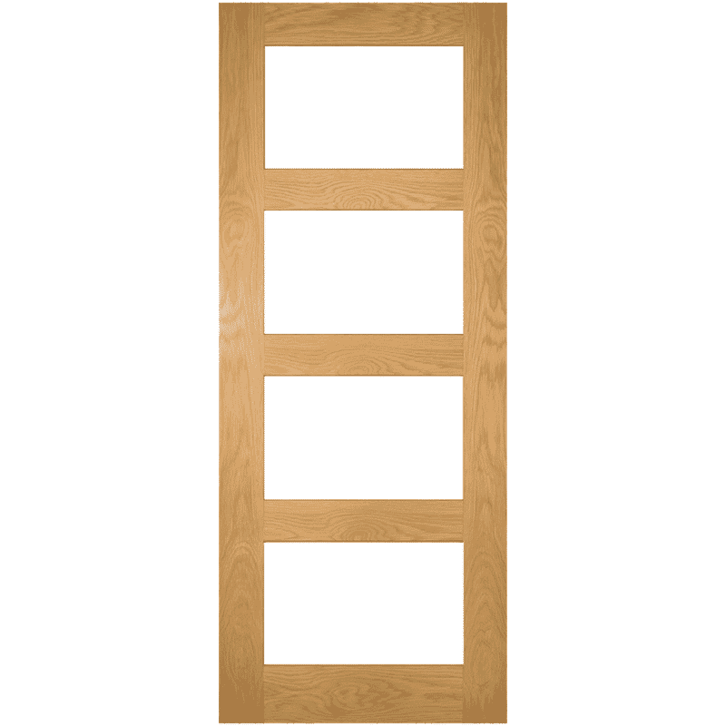 Coventry Prefinished Shaker Glazed Oak Door | Vibrant Doors