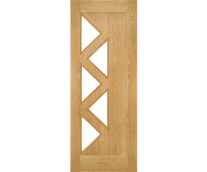 Ely 5L Glazed Oak - Prefinished Internal Doors