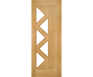 Ely 5L Glazed Oak - Prefinished Internal Doors