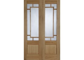 1981 x 1372 x 40mm Oak Orient Rebated Pair - Prefinished Internal Doors