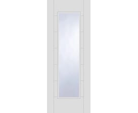 1981 x 610 x 44mm White Corsica 1L Clear Glazed Internal Doors