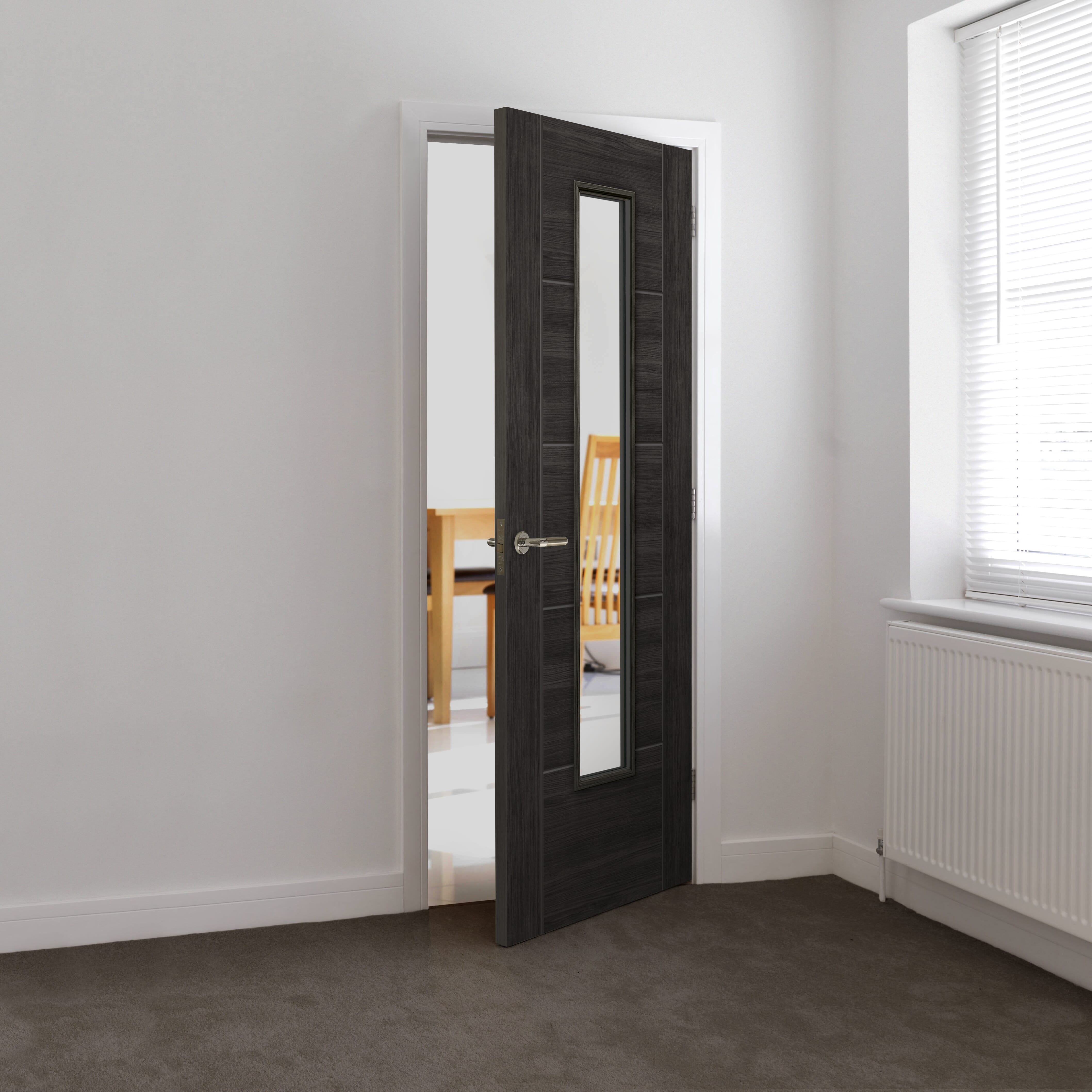 1981 x 762 x 35mm Tigris Cinza Glazed Internal Doors