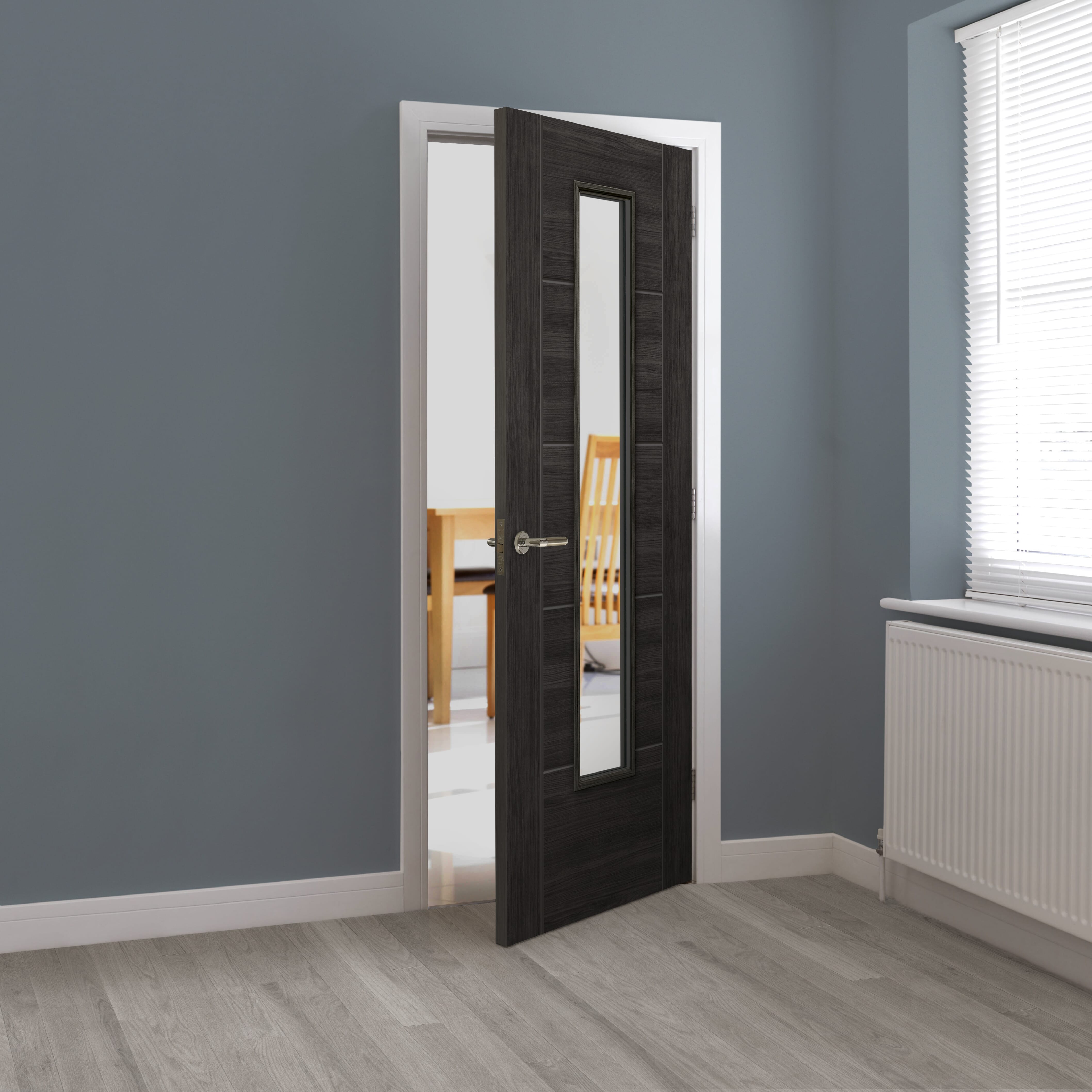 1981 x 762 x 35mm Tigris Cinza Glazed Internal Doors