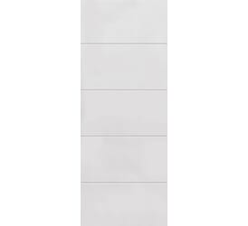 Smooth Horizontal Moulded White Internal Doors