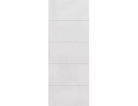 Smooth Horizontal Moulded White Internal Doors