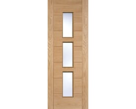 Hampshire Oak Clear Glazed Prefinished Internal Doors