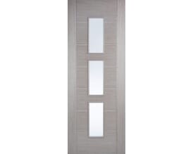 Hampshire Light Grey Clear Glazed Internal Doors