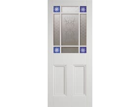 Downham White - Decorative Glass Internal Doors