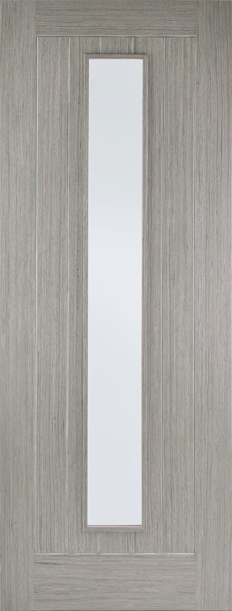Somerset Light Grey Clear Glazed Internal Doors