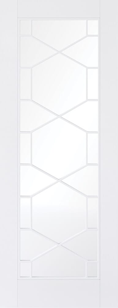 Orly Clear Glass White Internal Doors