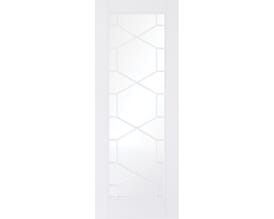 Orly Clear Glass White Internal Doors